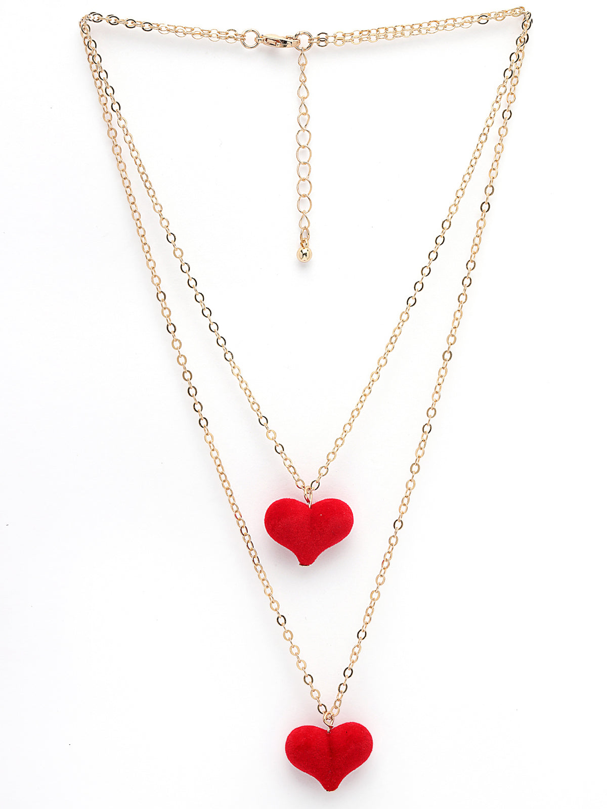 Scintillare by Sukkhi Eye-Catchy Gold Plated Heart Shaped & Multilayered Pendant Necklace for Women & Girls |Birthday Gift for girls & women Anniversary Gift for Wife|Valentine Gifts|N106590