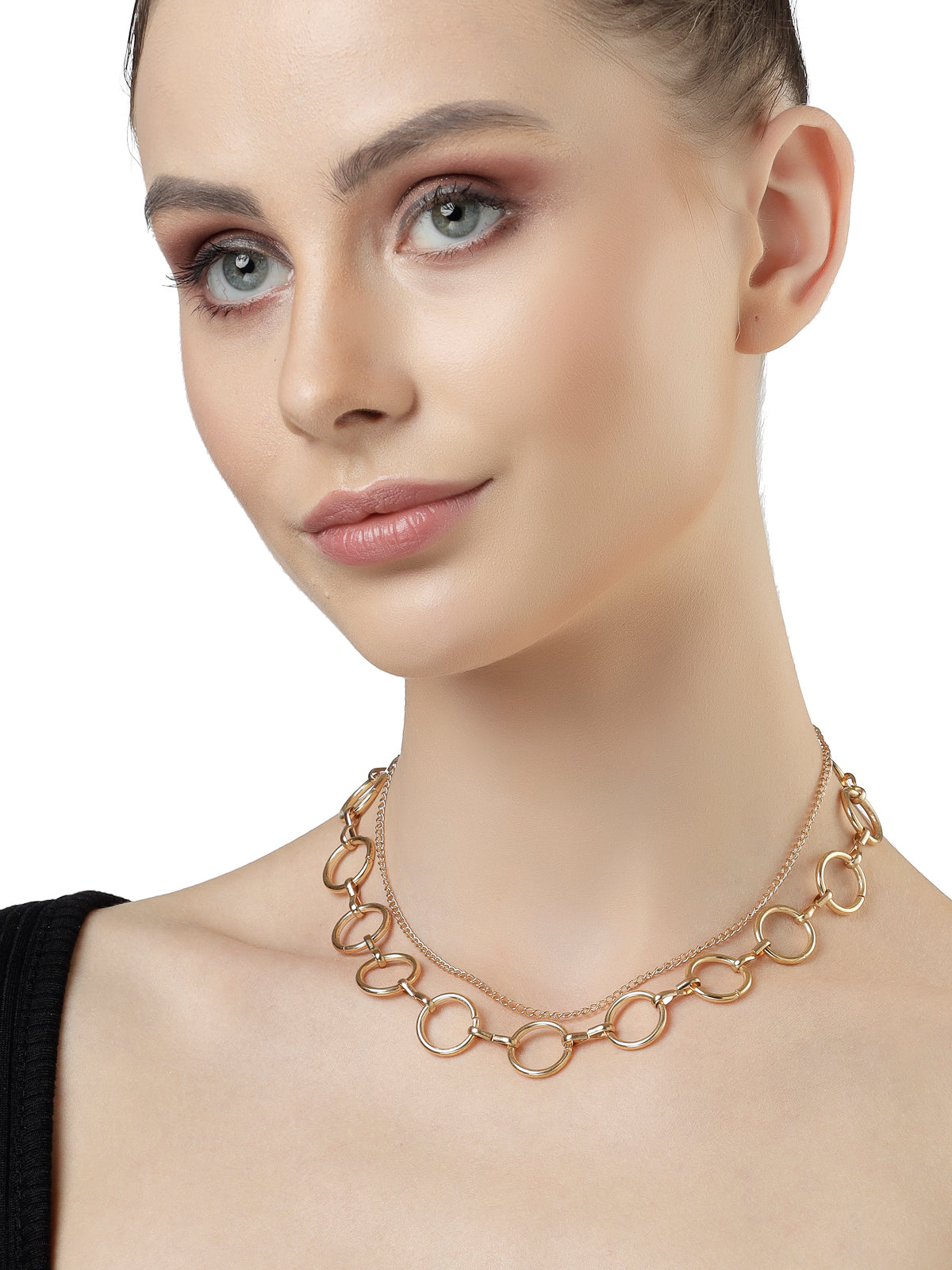 Scintillare by Sukkhi Incredible Gold Plated Choker Link Necklace for Women & Girls |Birthday Gift for Girls And Women Anniversary Gift for Wife| Gifts Collection|N106592