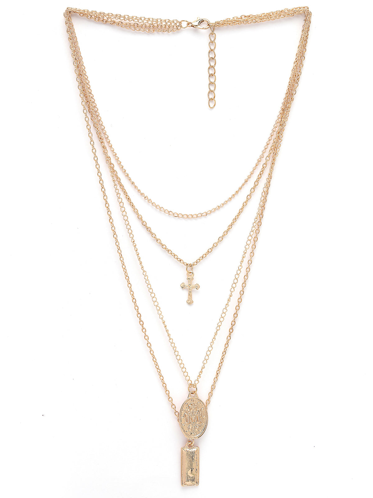 Scintillare by Sukkhi Impressive Multistyle 4 Layered Rhodium Plated Silver Oxidised Pendant Necklace for Women & Girls |Birthday Gift for Girls And Women Anniversary Gift for Wife| Gifts |N106598