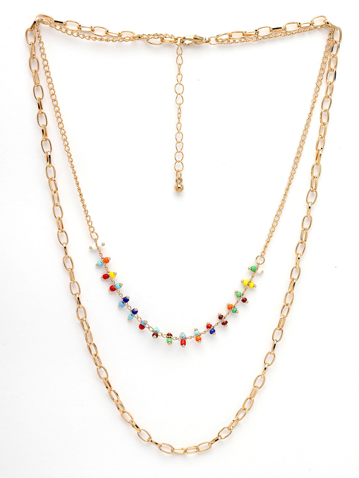 Scintillare by Sukkhi Decent Gold Plated Multilayered Contemporary Pendant Necklace for Women & Girls |Birthday Gift for Girls And Women Anniversary Gift for Wife| Gifts Collection|N106609