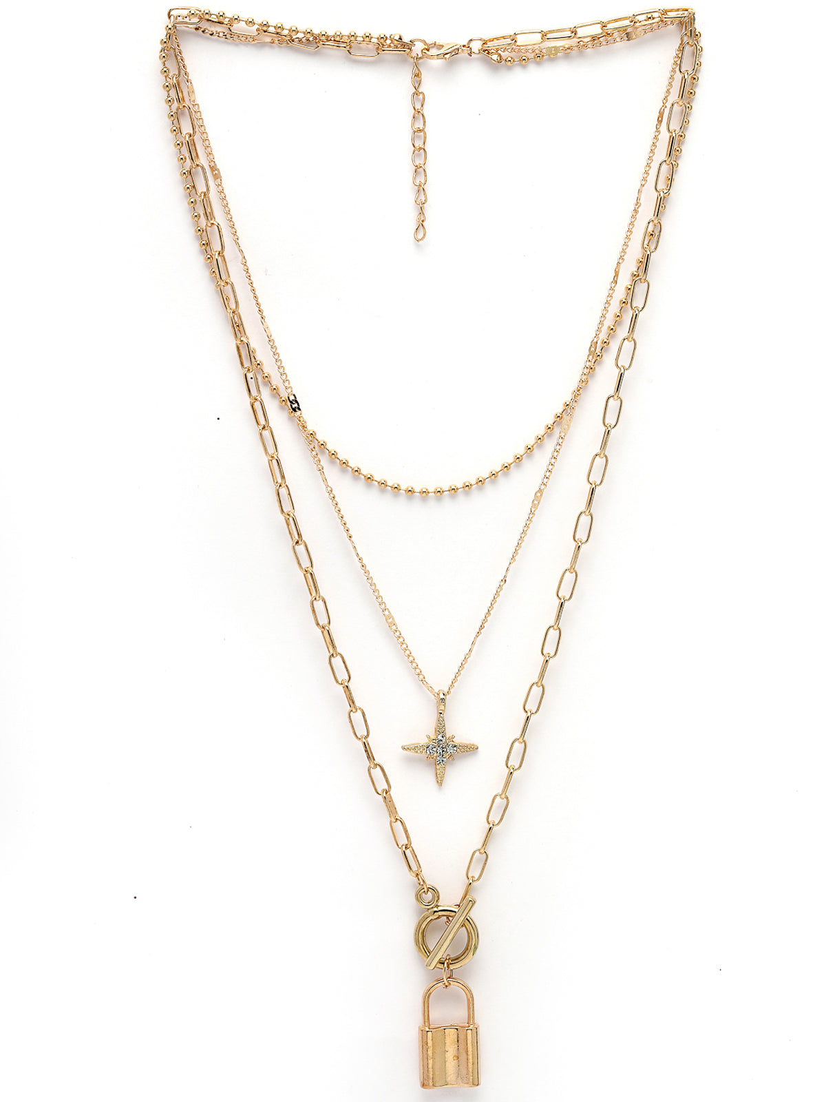 Scintillare by Sukkhi Western Style Rhodium Plated Silver Heart Lock Pendant Necklace for Women & Girls | Birthday Gift for Girls And Women Anniversary Gift for Wife| Gifts Collection|N106613