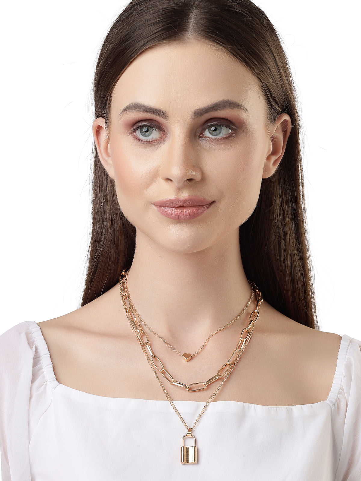 Scintillare by Sukkhi Beautiful Multistyle Gold Plated 3 Layered Butterfly Moon Pendant Necklace for Women & Girls |Birthday Gift for Girls And Women Anniversary Gift for Wife| Gifts|N106618