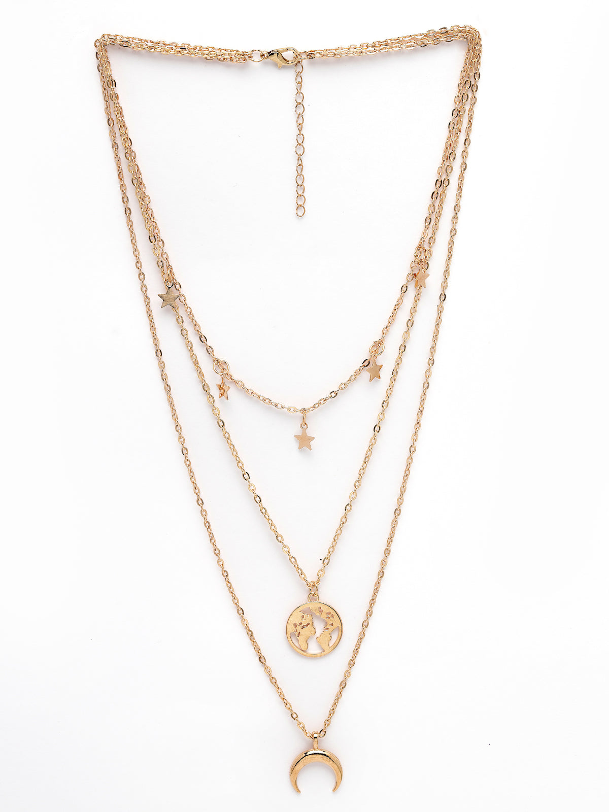 Scintillare by Sukkhi Unique Style Gold Plated Multilayered Pendant Necklace for Women & Girls |Birthday Gift for Girls And Women Anniversary Gift for Wife| Gifts Collection|N106622