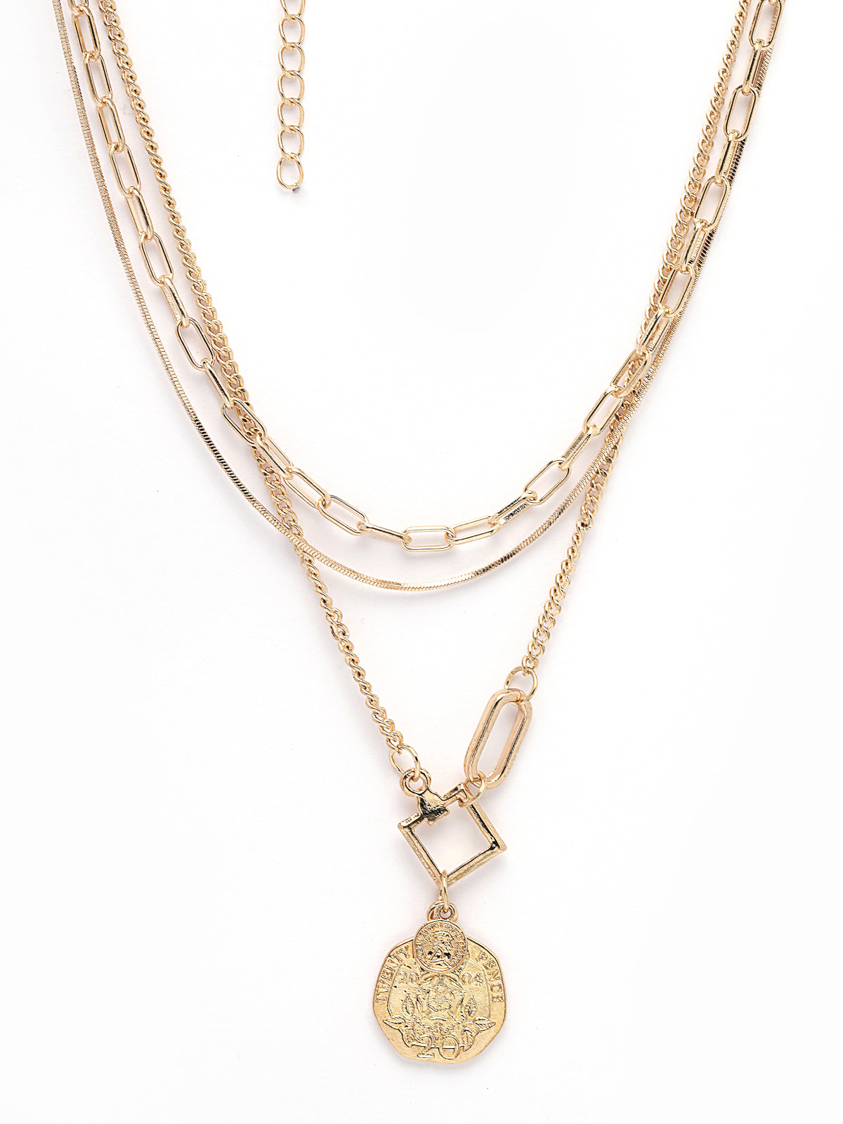 Scintillare by Sukkhi Eye-Catchy Gold Plated Multilayered Collarbone Necklace for Women & Girls |Birthday Gift for Girls And Women Anniversary Gift for Wife| Gifts Collection|N106727