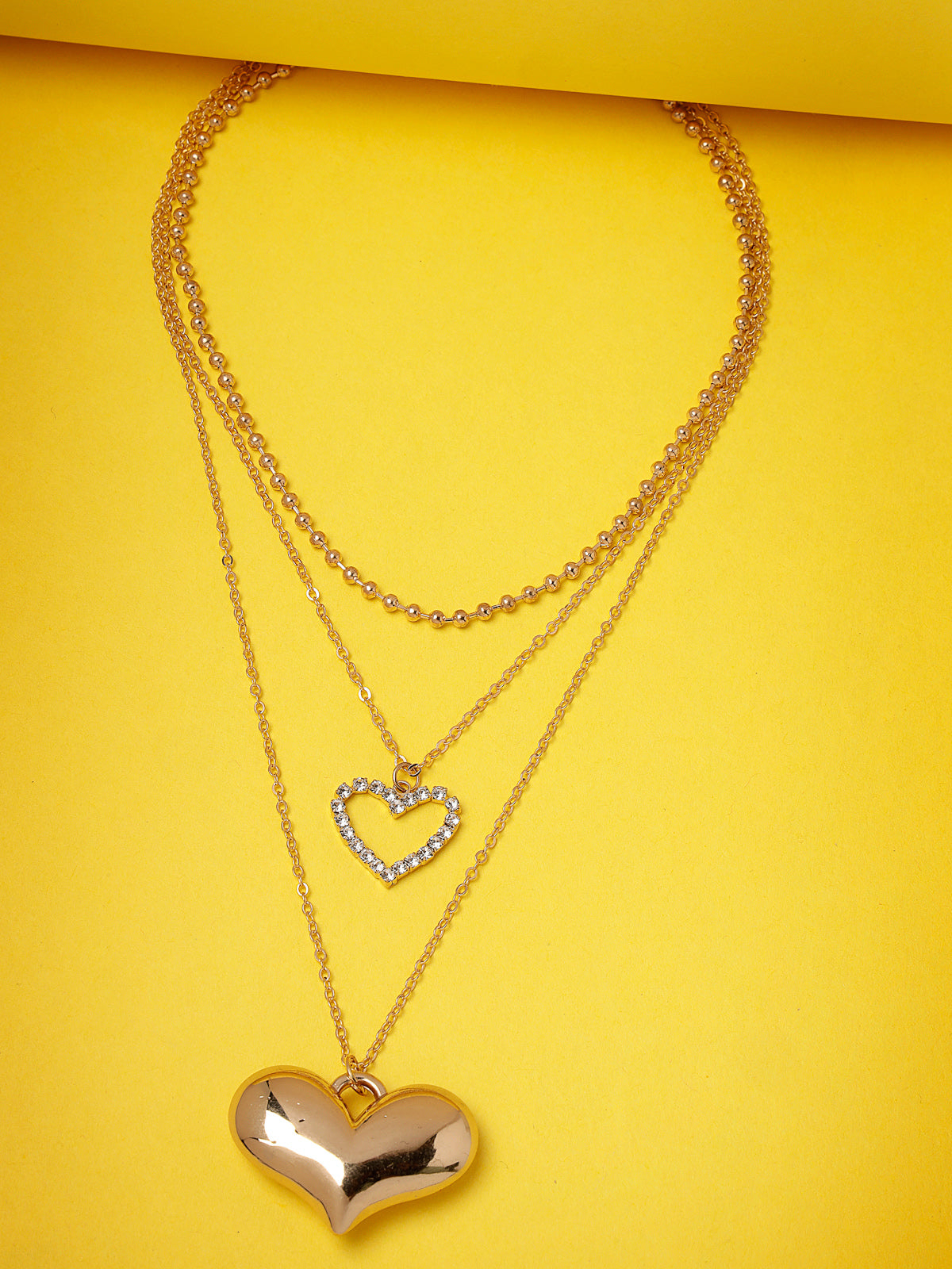 Scintillare by Sukkhi Trendy Style 2 Layered With Black Beads Gold Plated Pendant Necklace for Women & Girls |Birthday Gift for Girls And Women Anniversary Gift for Wife| Gifts Collection|N106750