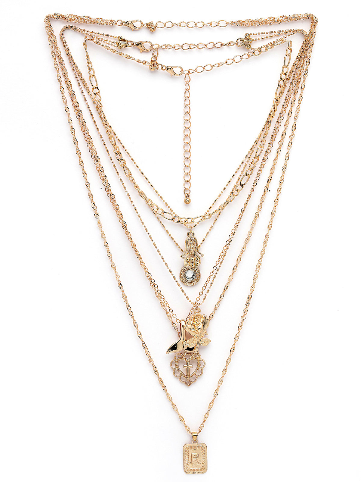 Scintillare by Sukkhi Beautiful Style Gold Plated Multilayered Pendant Necklace for Women & Girls |Birthday Gift for Girls And Women Anniversary Gift for Wife| Gifts Collection|N106762