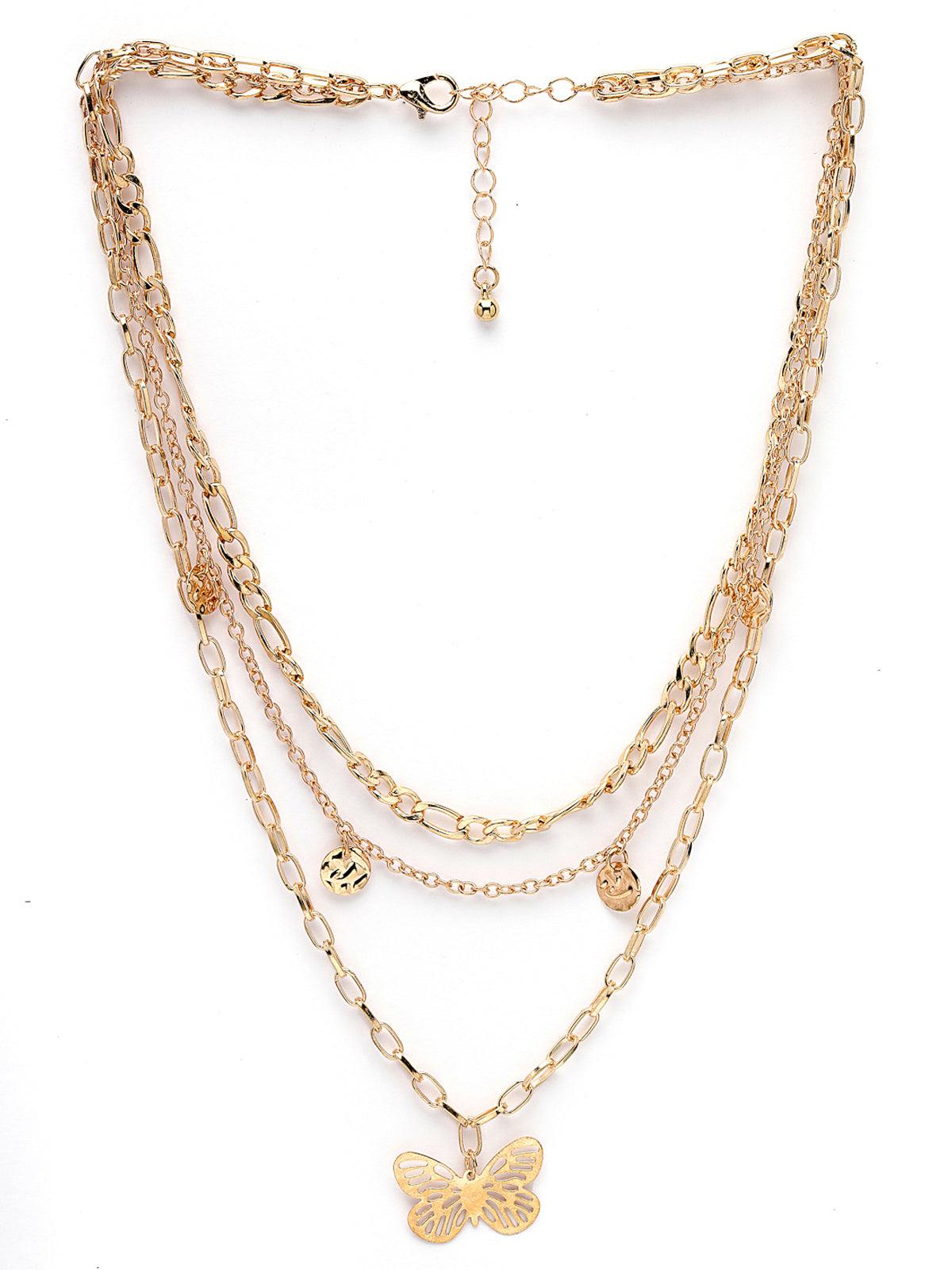 Scintillare by Sukkhi Stylish Gold Plated 2 Layered Chunky Lock Pendant Necklace for Women & Girls |Birthday Gift for Girls And Women Anniversary Gift for Wife| Gifts Collection|N106766