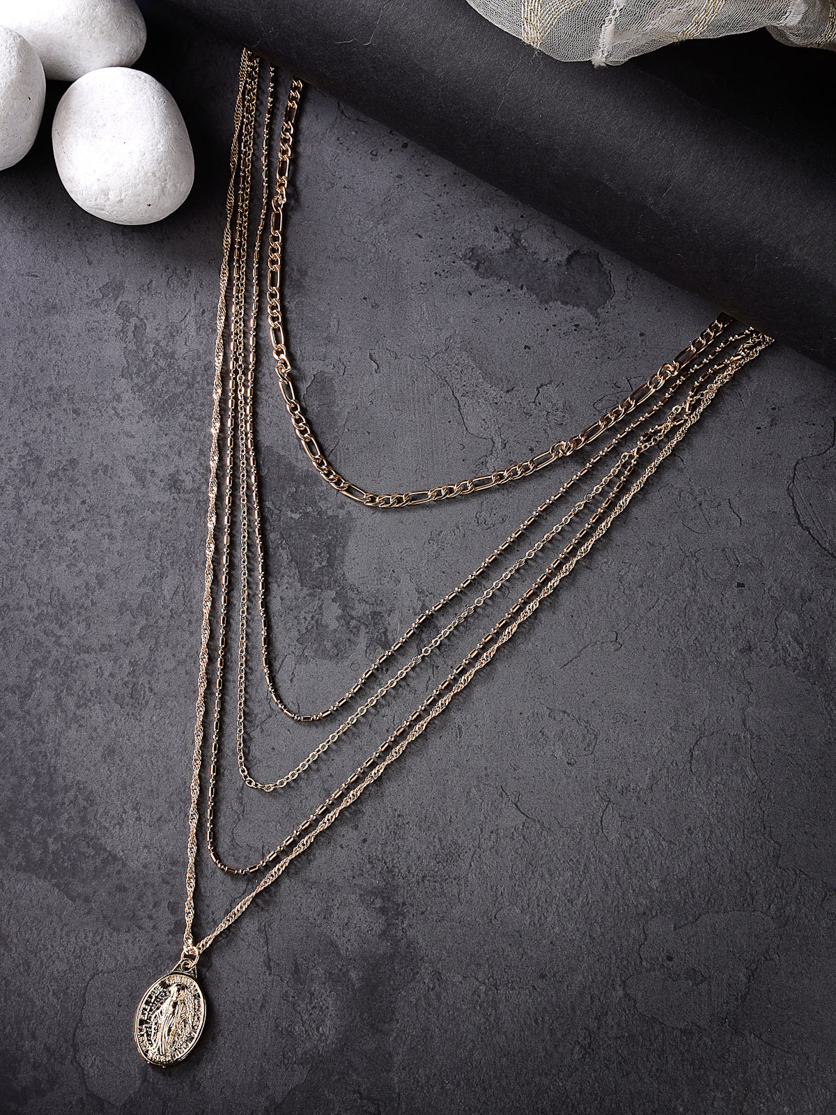 Scintillare by Sukkhi Beautiful Style Gold Plated Multilayered Pendant Necklace for Women & Girls |Birthday Gift for Girls And Women Anniversary Gift for Wife| Gifts Collection|N106762