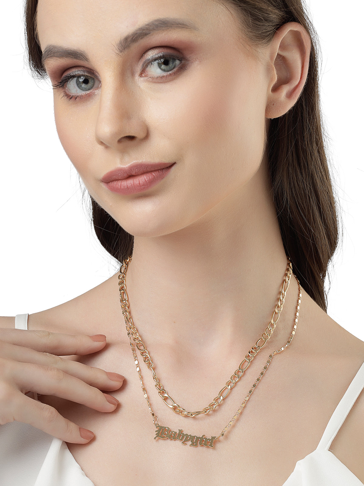 Scintillare by Sukkhi Pretty Fashionable Gold Plated 2 Layered Pendant Necklace for Women & Girls |Birthday Gift for Girls And Women Anniversary Gift for Wife| Gifts Collection|N106786