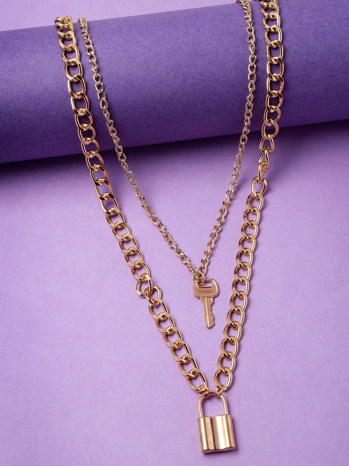 Scintillare by Sukkhi Dramatic Style Gold Plated Multilayered Pendant Necklace for Women & Girls |Birthday Gift for Girls And Women Anniversary Gift for Wife| Gifts Collection|N106791