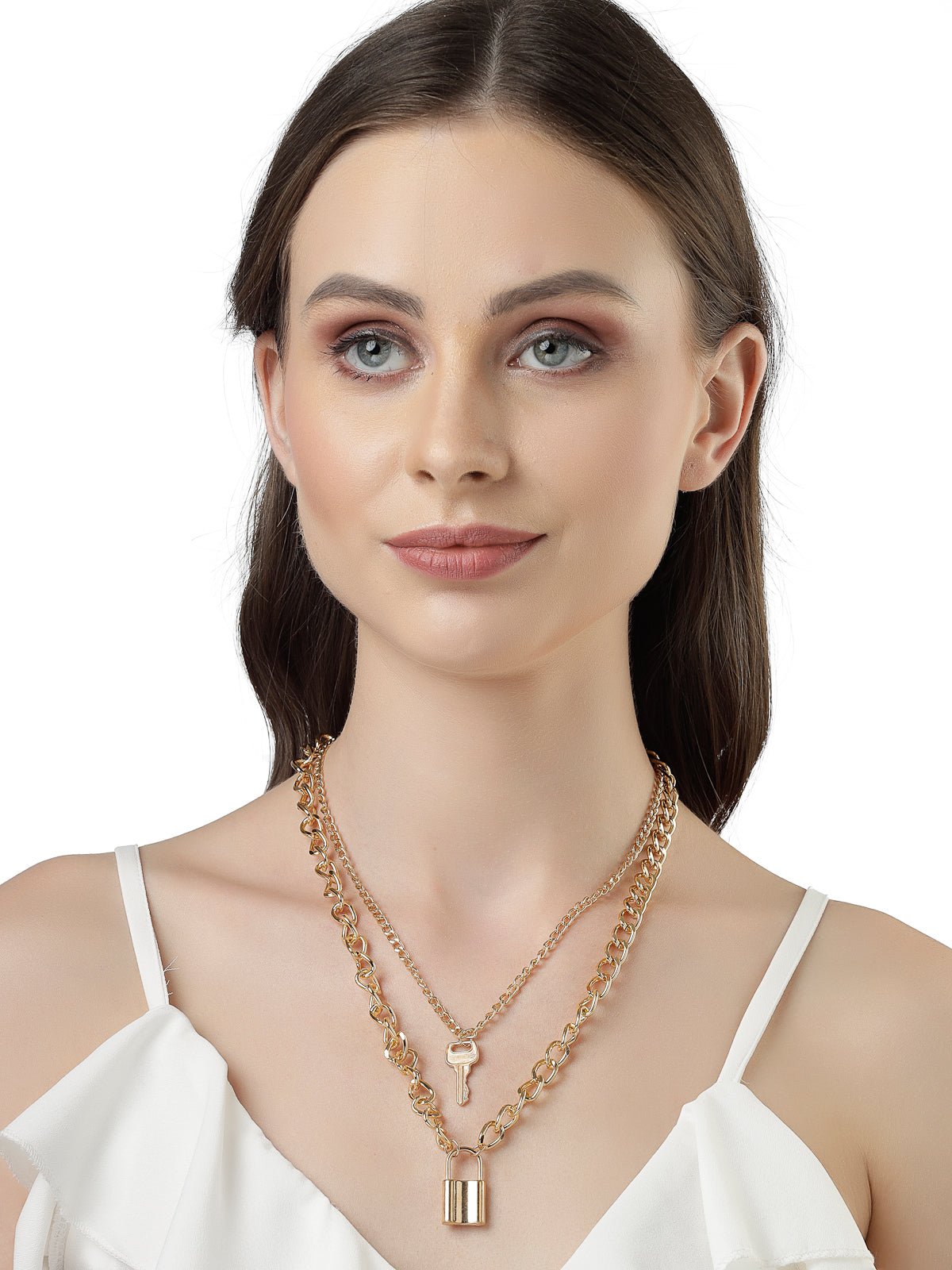 Scintillare by Sukkhi Trendy Style Joint Valentine Heart Shaped Crystals With Rhodium Plated Silver Pendant With Chain for Women And Girls | Valentine Day Gifts Collection|P106601