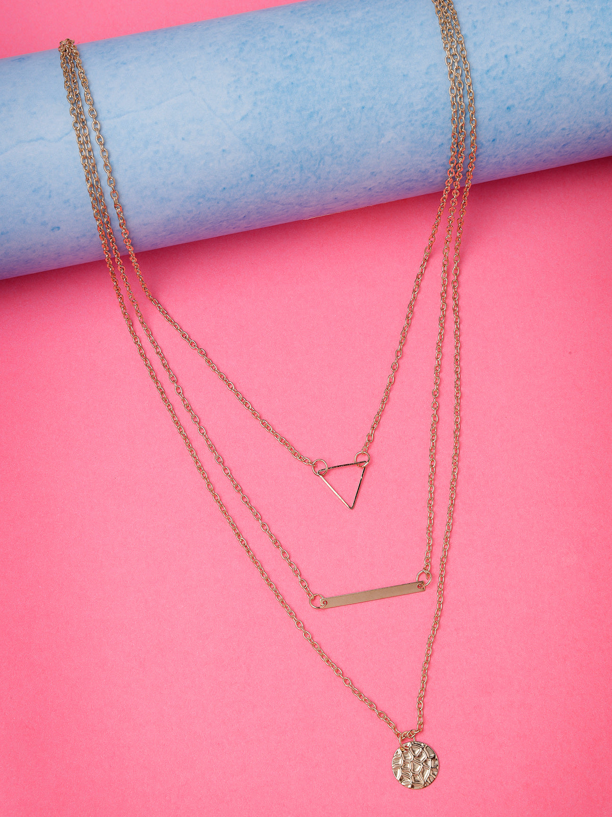 Scintillare by Sukkhi Dramatic Style Gold Plated Multilayered Pendant Necklace for Women & Girls |Birthday Gift for Girls And Women Anniversary Gift for Wife| Gifts Collection|N106791