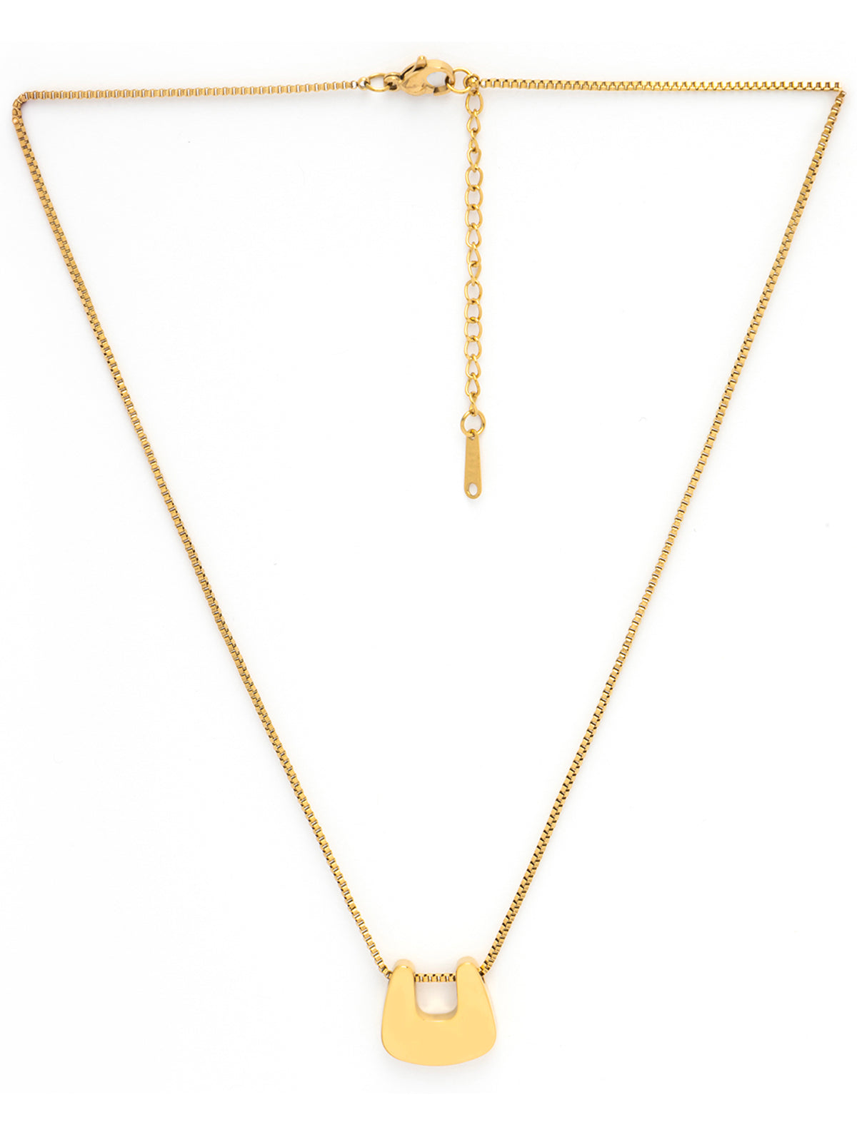 Scintillare By Sukkhi Charming 18kGold Plated with Stainless Steel Box Chain Pendant Necklace Jewellery for Women & Girls|Anti Tarnish Jewellery|Gifts for Wife Girlfriend Mother Sister|N107007