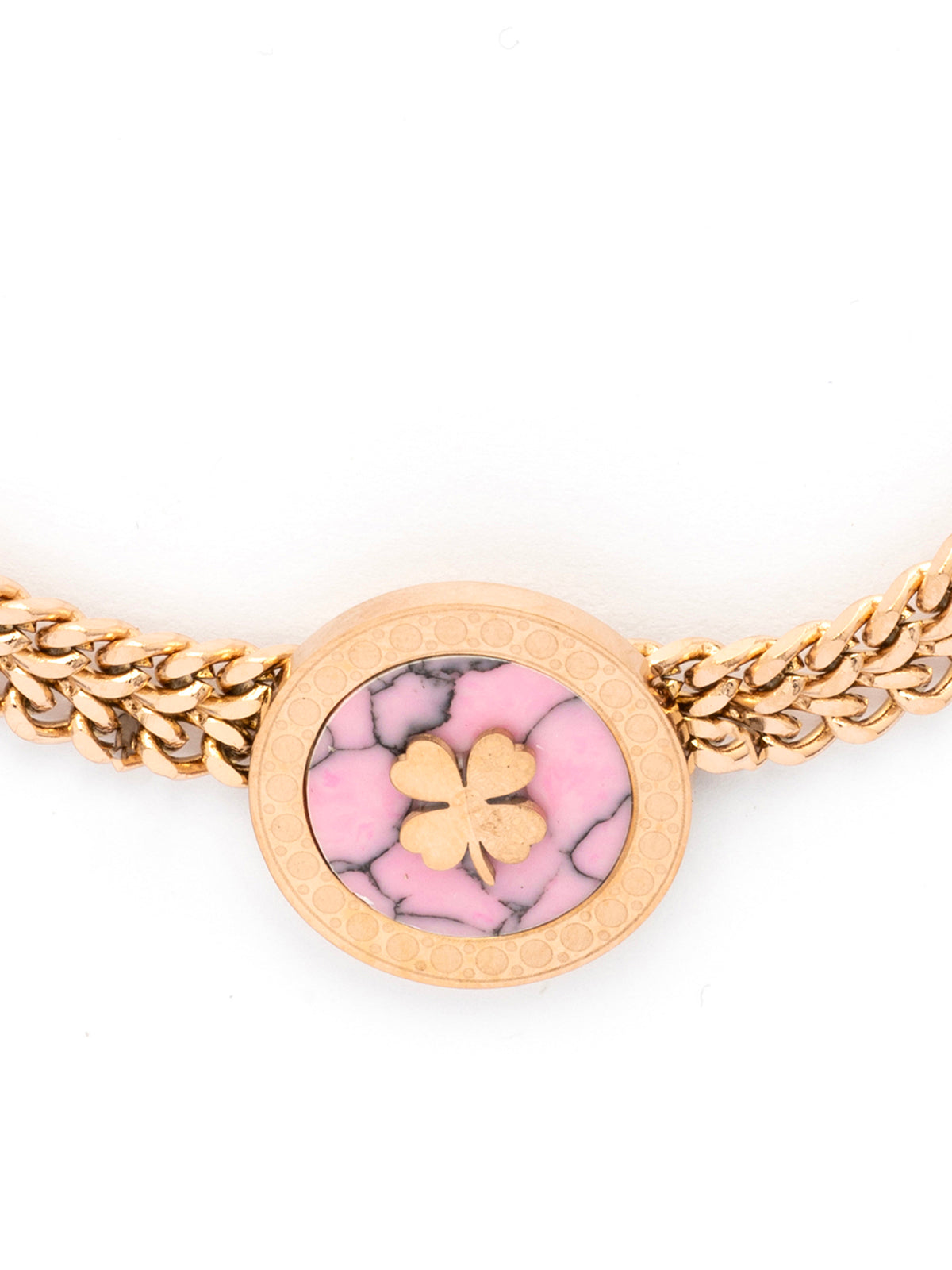 Scintillare By Sukkhi Charming 18k Gold Plated with Stainless Steel Purple Chunky Necklace Pendant Chain Jewellery for Women & Girls|Anti Tarnish Jewellery|Gifts for Wife Girlfriend Mother|N107068