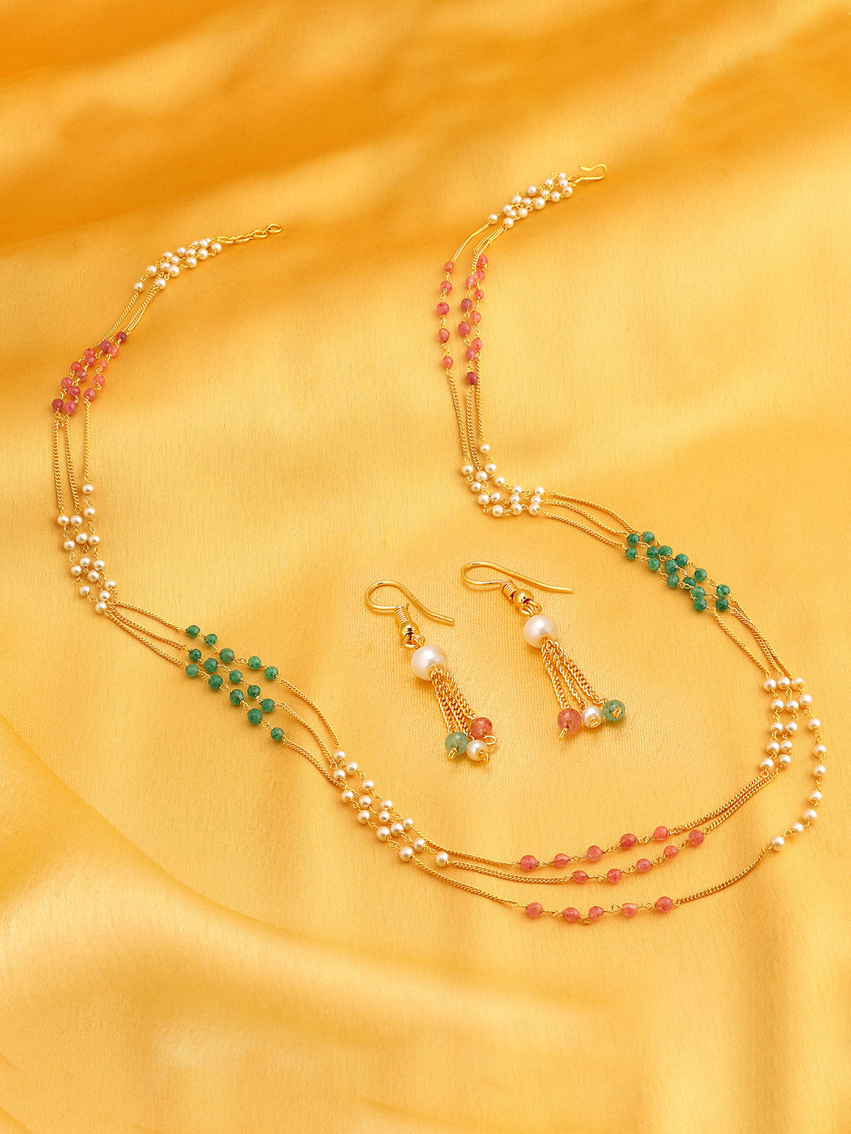 Sukkhi Classy Gold Plated Multi-String Necklace Set For Women N71875GLDPV092017