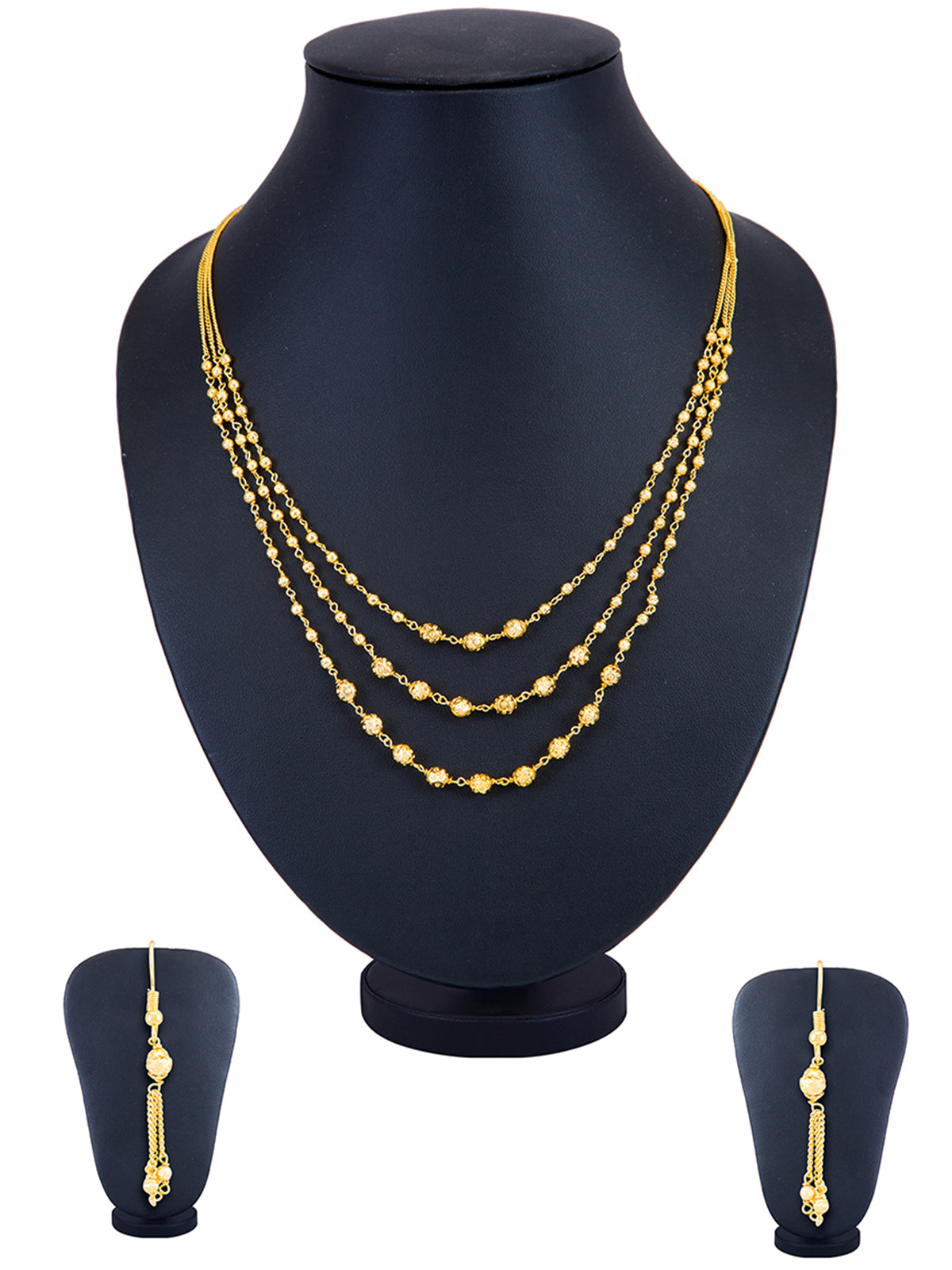 Sukkhi Classic Gold Plated Multi-String Necklace Set For Women N71877GLDPV092017