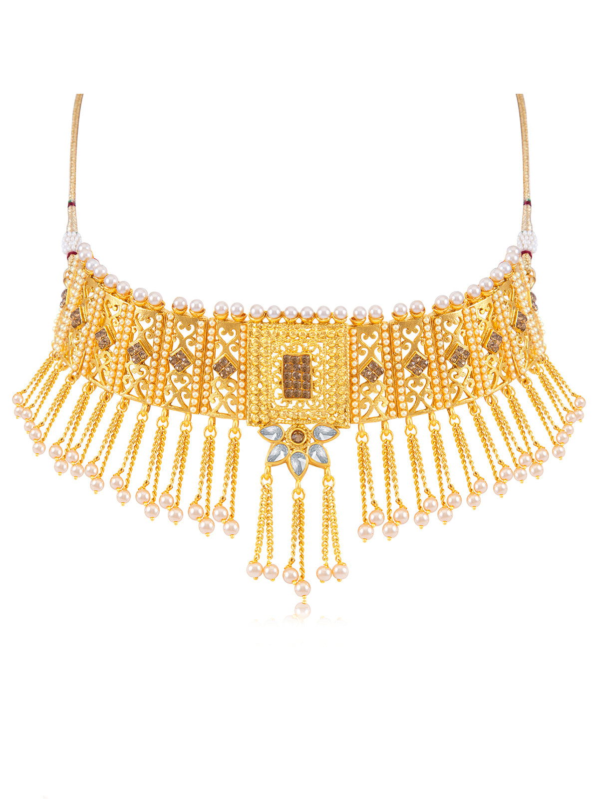 Sukkhi Alluring Gold Plated Necklace Set For Women N72088GLDPD092017