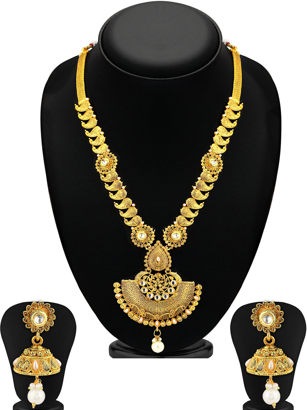 Sukkhi Attractive Gold Plated Necklace Set For Women N72434GLDPI012018