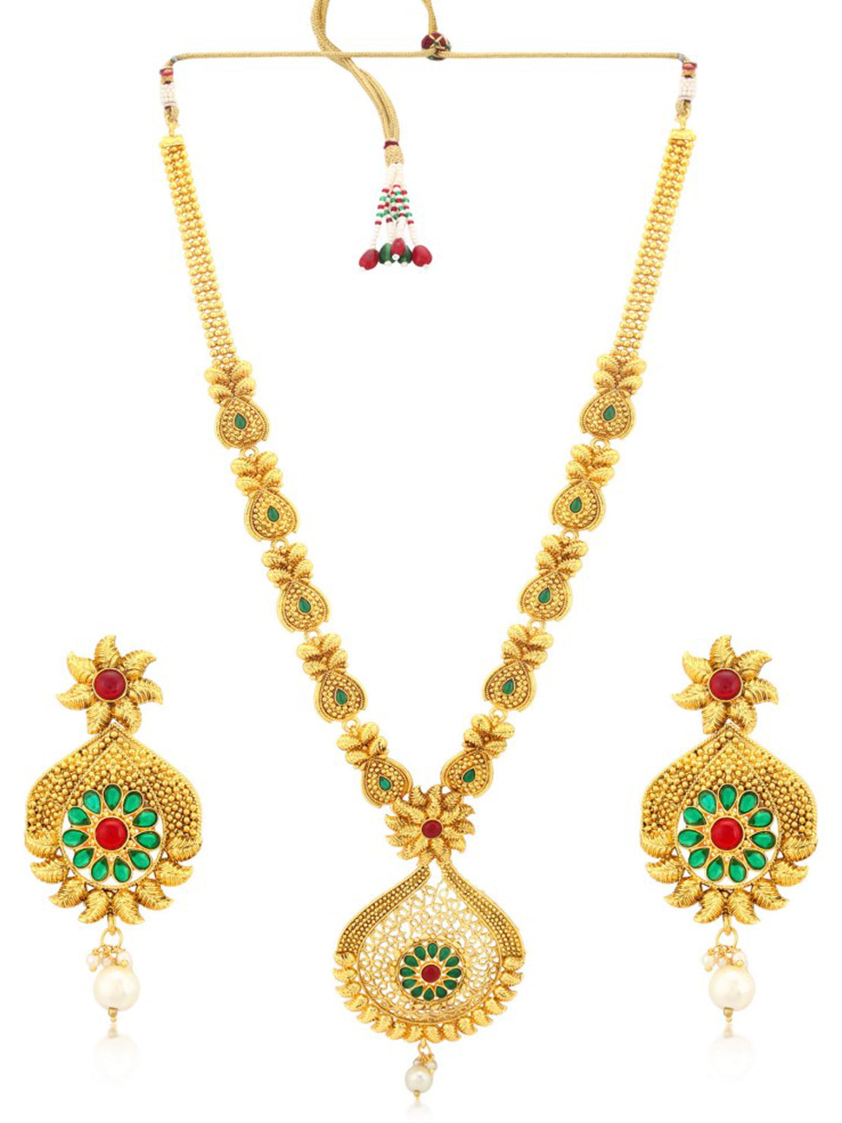 Sukkhi Shimmering Gold Plated Necklace Set For Women N72490GLDPI022018