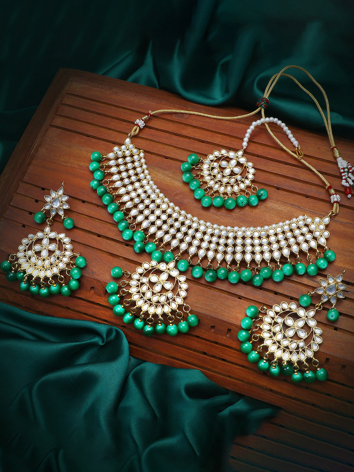 Sukkhi Trendy Kundan Gold Plated Choker Necklace Set for Women N73543