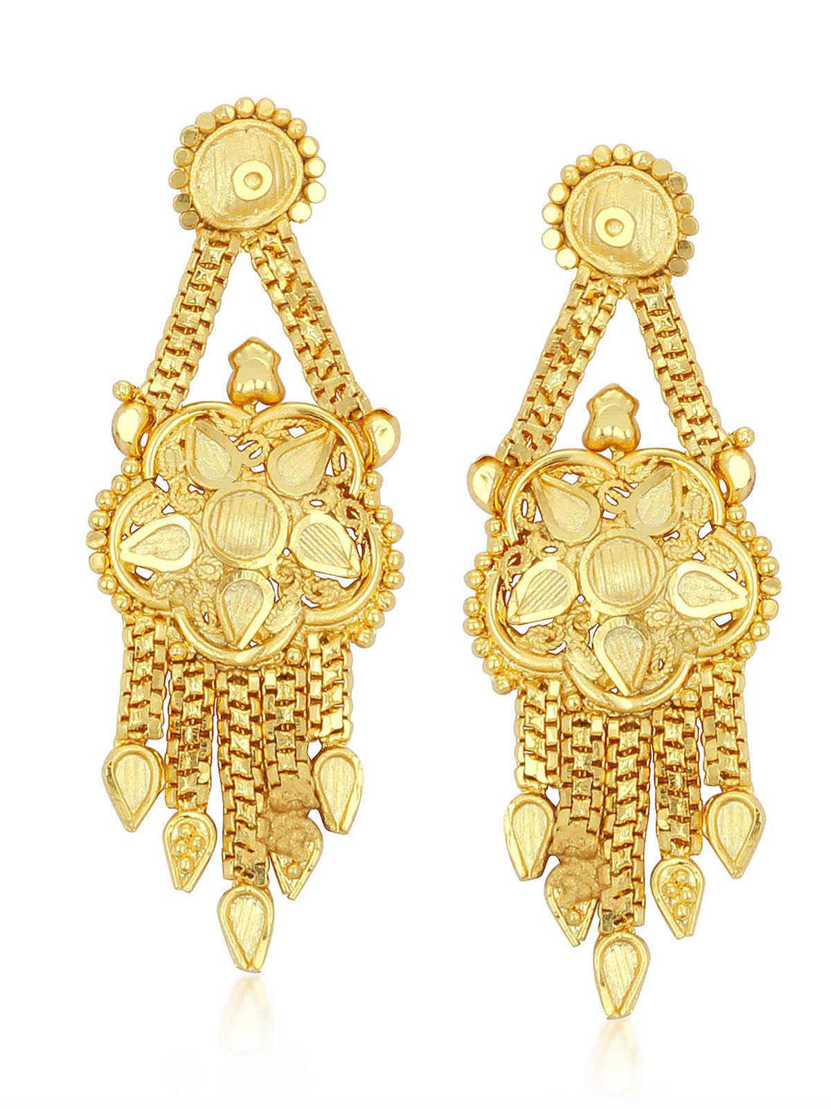 Sukkhi Moddish Gold plated Rani Haar Necklace Set for Women N73769
