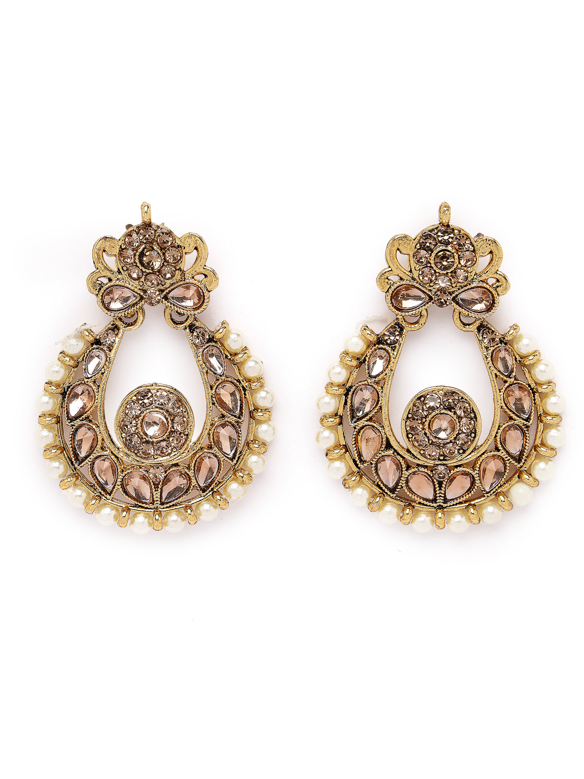 Sukkhi Indian Ethnic Gold Plated LCT Kundan & Beads Choker Necklace Set With Earring And Maangtika | Jewellery Set For Women (NS105494)