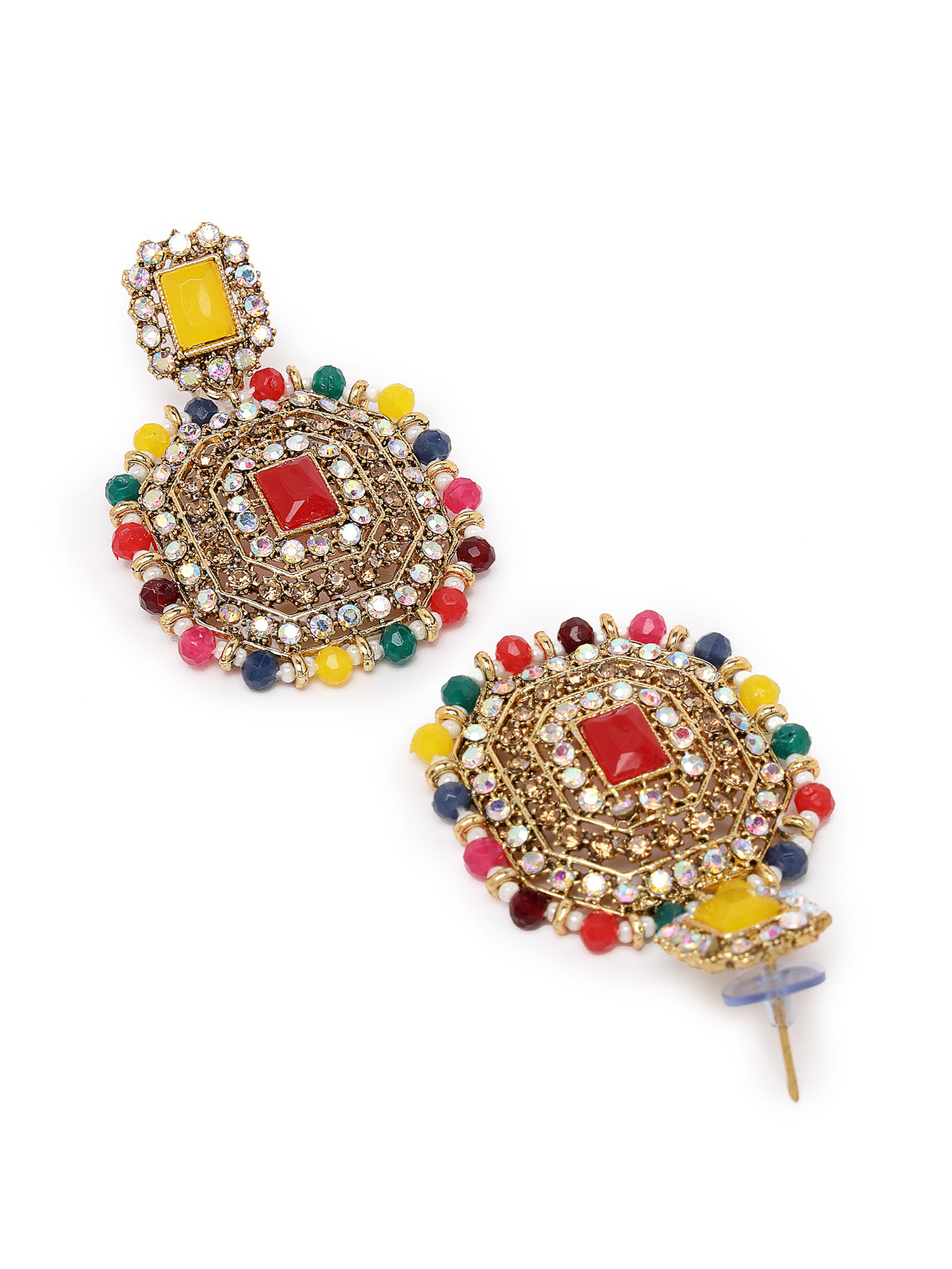 Sukkhi Decent Traditional Multicolor Kundan & Beads Choker Necklace Set With Earring And Maangtika | Jewellery Set For Women (NS105592)