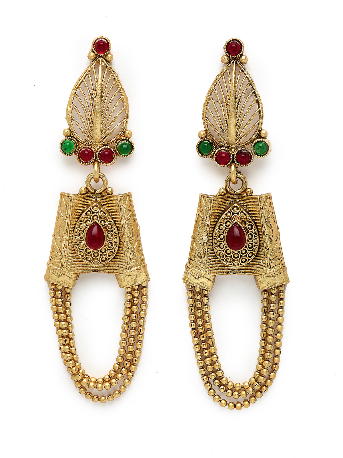 Sukkhi Intriguing Gold Plated Rani Haar Long Kundan Studded Matinee Necklace Set And Earring | Jewellery Set For Women (NS105731)