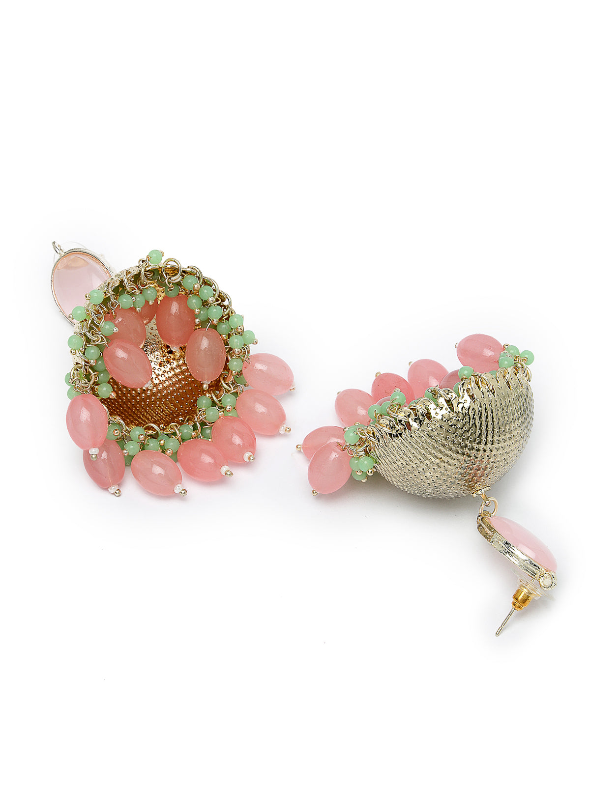 Studio Sukkhi Graceful Gold Plated Pink Kundan & Beads Choker Necklace Set For Women NS105835