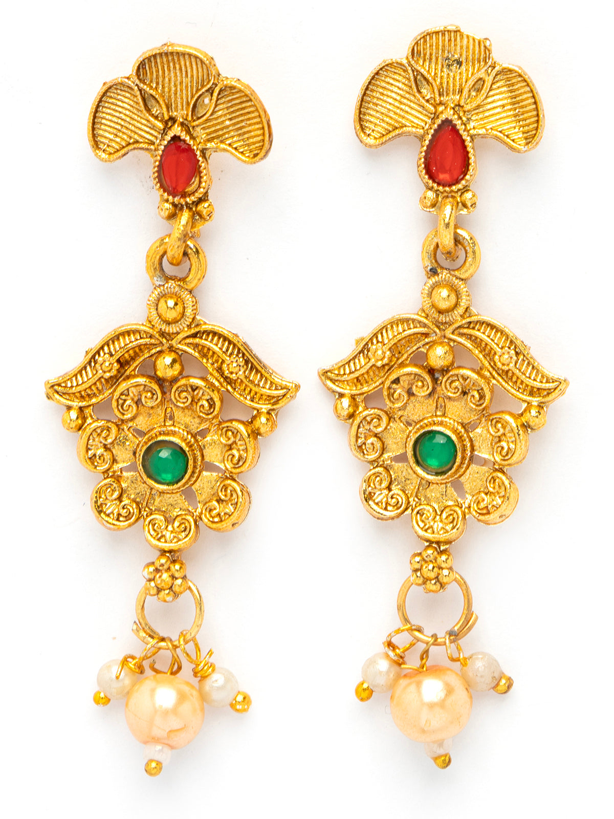 Sukkkhi Admirable Traditional Gold Plated Choker Necklace with Dangle Earring Jewellery for Women & Girls |NS107087