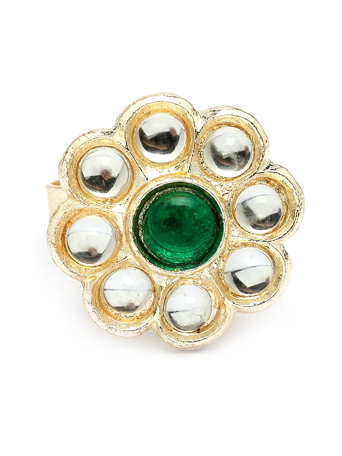 Sukkhi Attractive Pink Green Stones Kundan Studded with Multistrand Beaded Choker Necklace & Drop Earring Jewellery Set for Women & Girls|NS107355