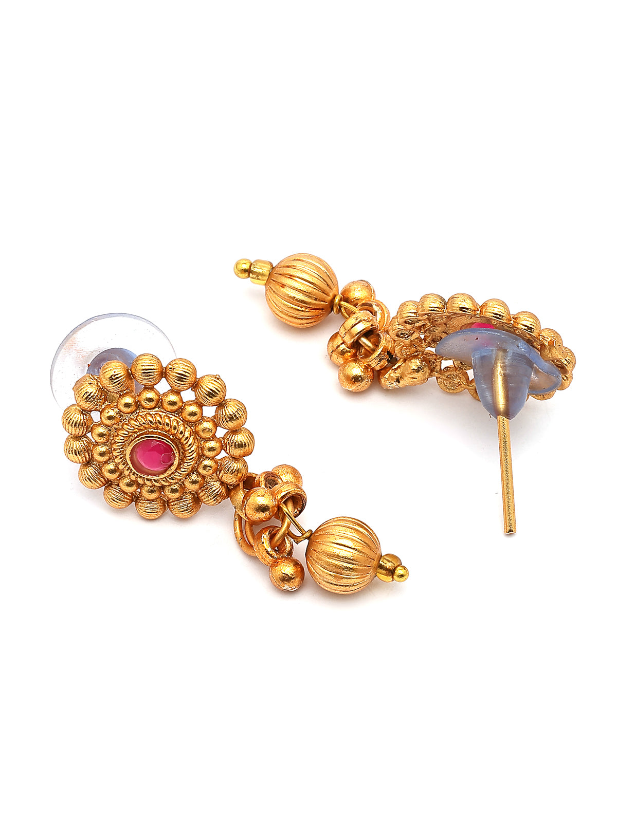 Sukkhi Classic Gold Plated Choker Necklace with Drop Earring Jewellery Set For Women & Girls|Suited for All Festive Occasions|NS107402