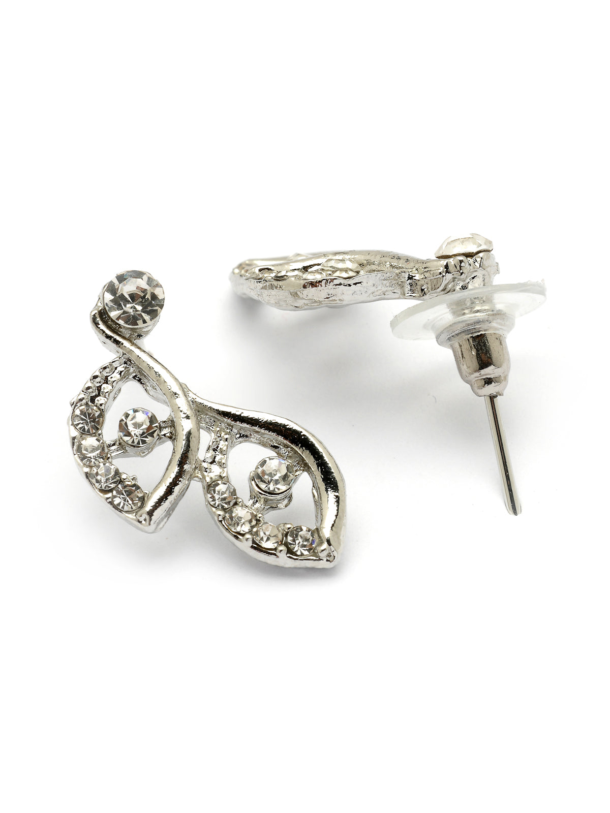 Sukkhi Decent & Shiny AD Stones Studded with Rhodium Plated Choker Necklace Set & Drop Earrings Jewellery for Women & Girls|Jewellery for Party, Wedding, and Festive Occasions for Women|NS107472