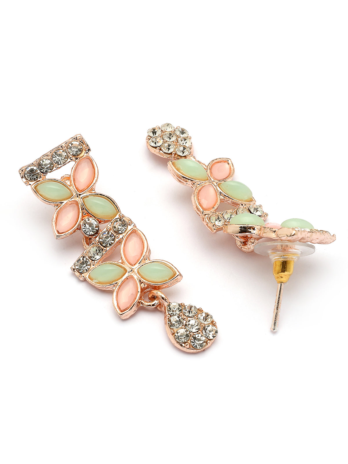 Sukkhi Glamorous Look with Gold Plated AD Stones Studded Choker Necklace Set with Drop Earrings Jewellery for Women & Girls|Jewellery for Party, Wedding, and Festive Occasions for Women|NS107483