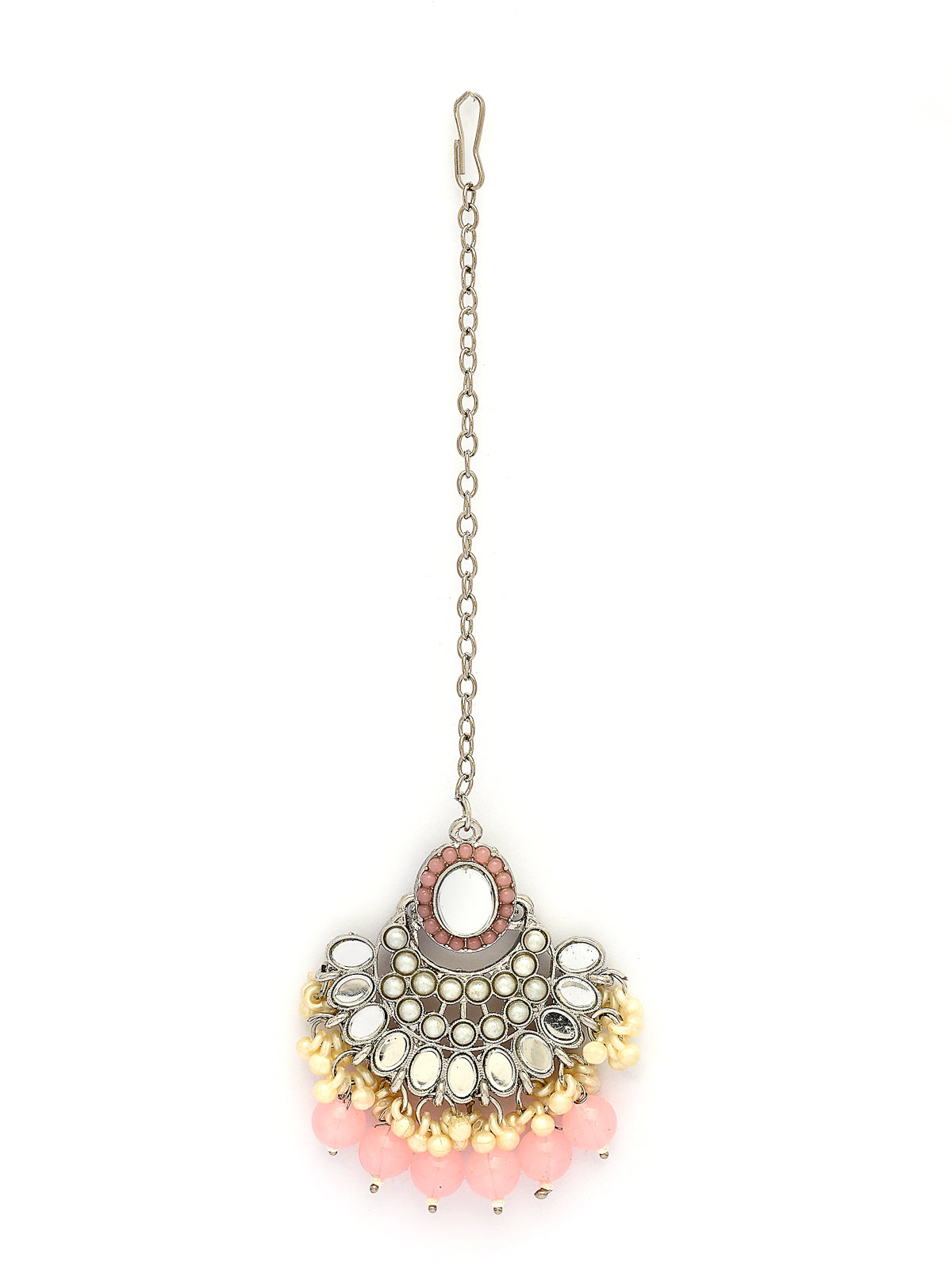 Sukkhi Unique Rhodium Plated with AD Beads Choker Necklace Set Earring and Maangtikka Jewellery Set for Women|NS107524