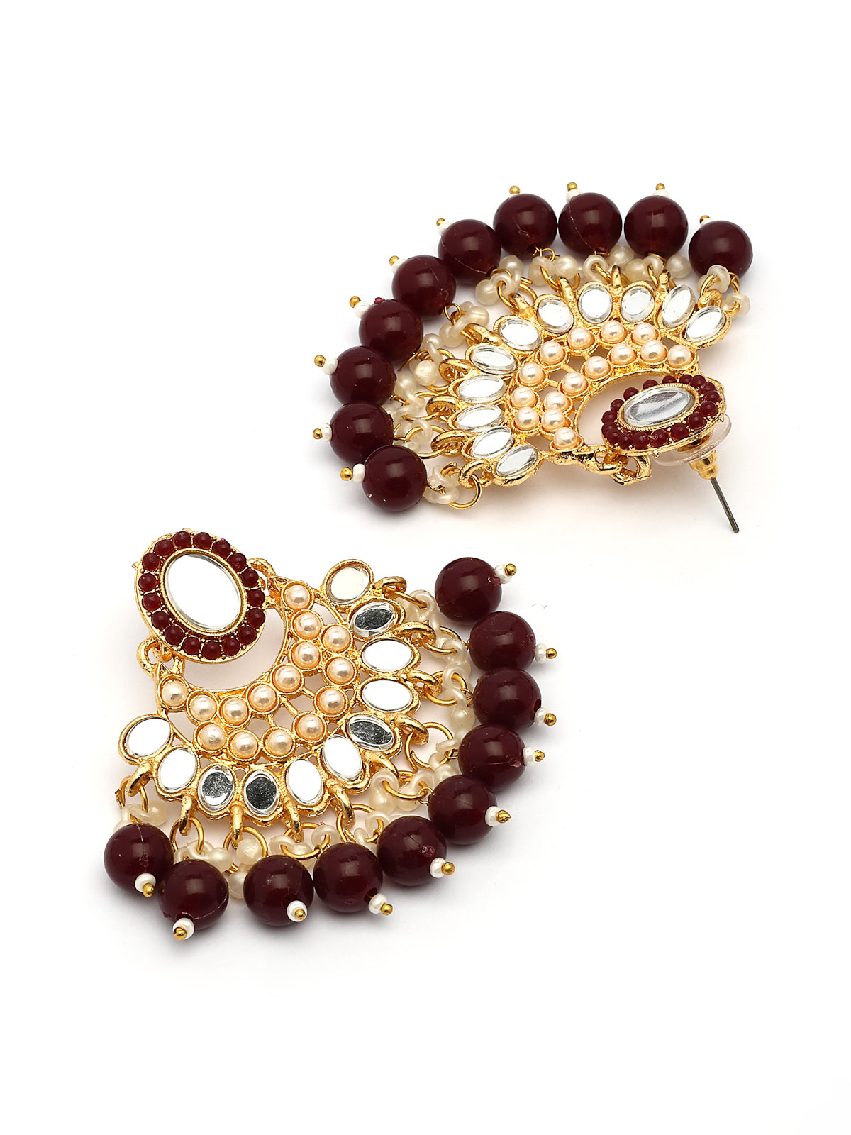 Sukkhi Stylish Gold Plated with AD Beads Choker Necklace Set Earring and Maangtikka Jewellery Set for Women|NS107527