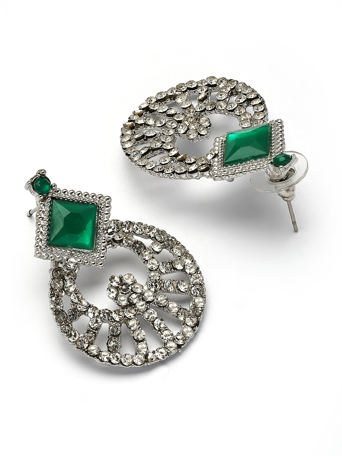 Sukkhi Ornamental Rhodium Plated AD Stones & Beads Choker Necklace Set With Earring And Maangtika | Jewellery Set For Women|NS107532