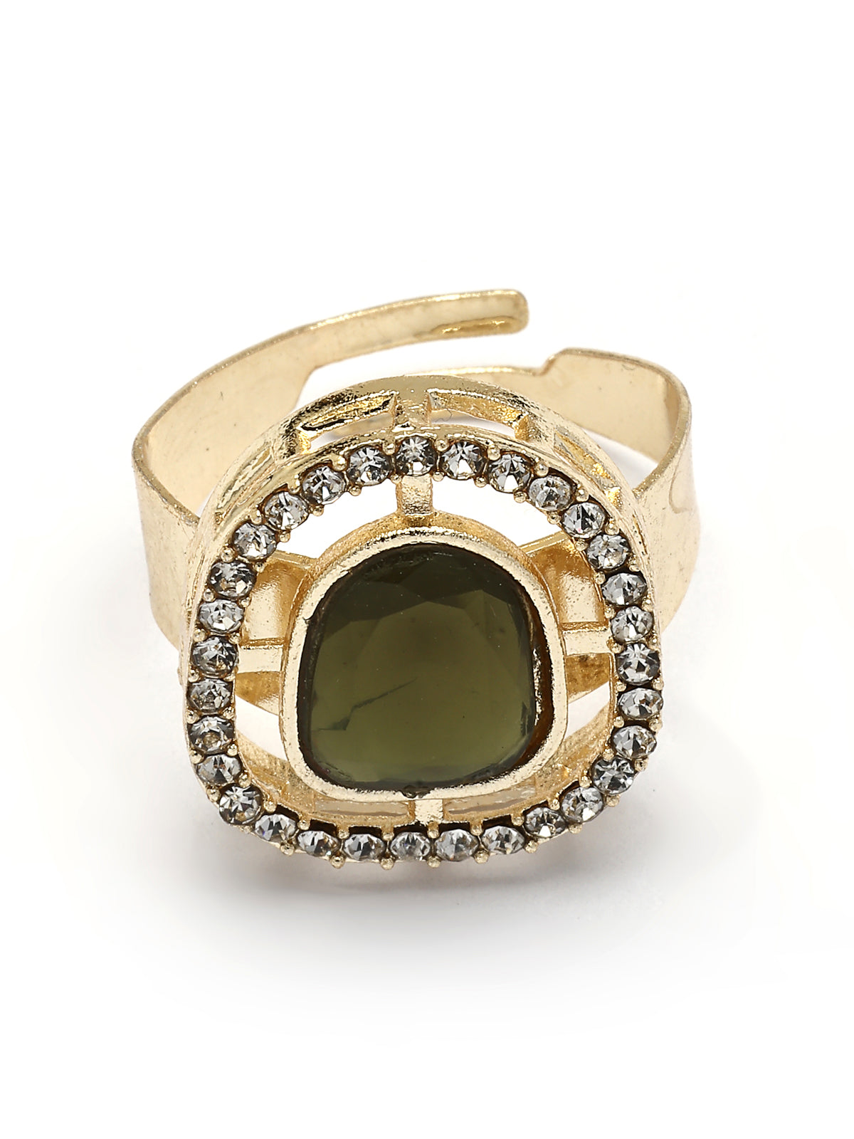 Sukkhi Iconic Gold Plated AD Stones Studded Multicolor Choker Necklace Set with Studs Earrings & Ring Jewellery for Women & Girls|Jewellery for Party, Wedding, and Festive Occasions for Women|NS107548