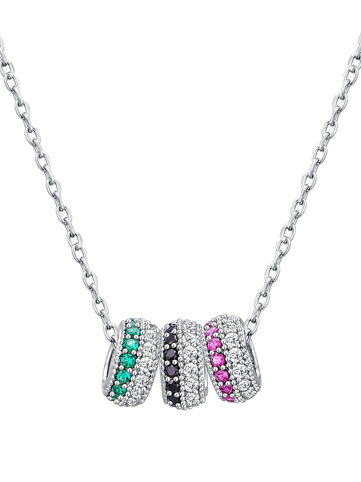 Pissara by Sukkhi Glorious 925 Sterling Silver Cubic Zirconia Pendant With Chain For Women And Girls|with Authenticity Certificate, 925 Stamp & 6 Months Warranty P104611