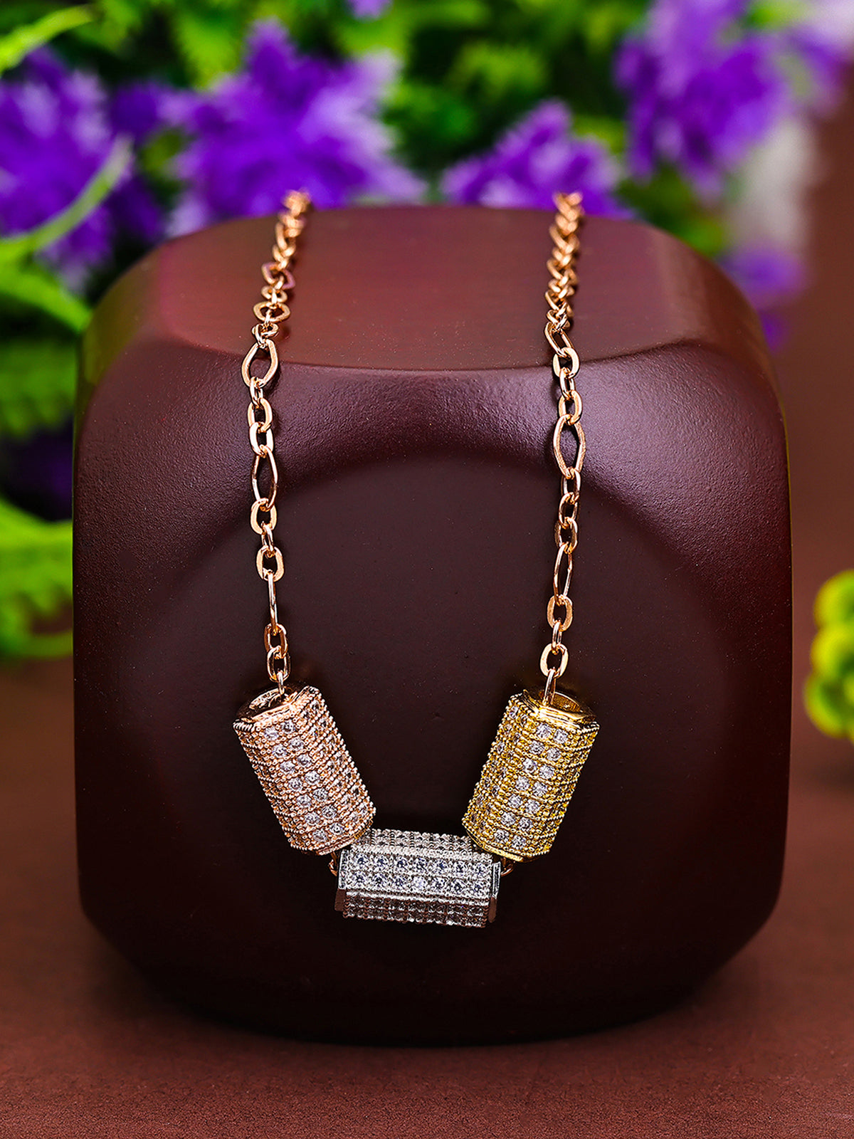 Pissara by Sukkhi Exclusive 925 Sterling Silver Cubic Zirconia Pendant With Chain For Women And Girls|with Authenticity Certificate, 925 Stamp & 6 Months Warranty P104613