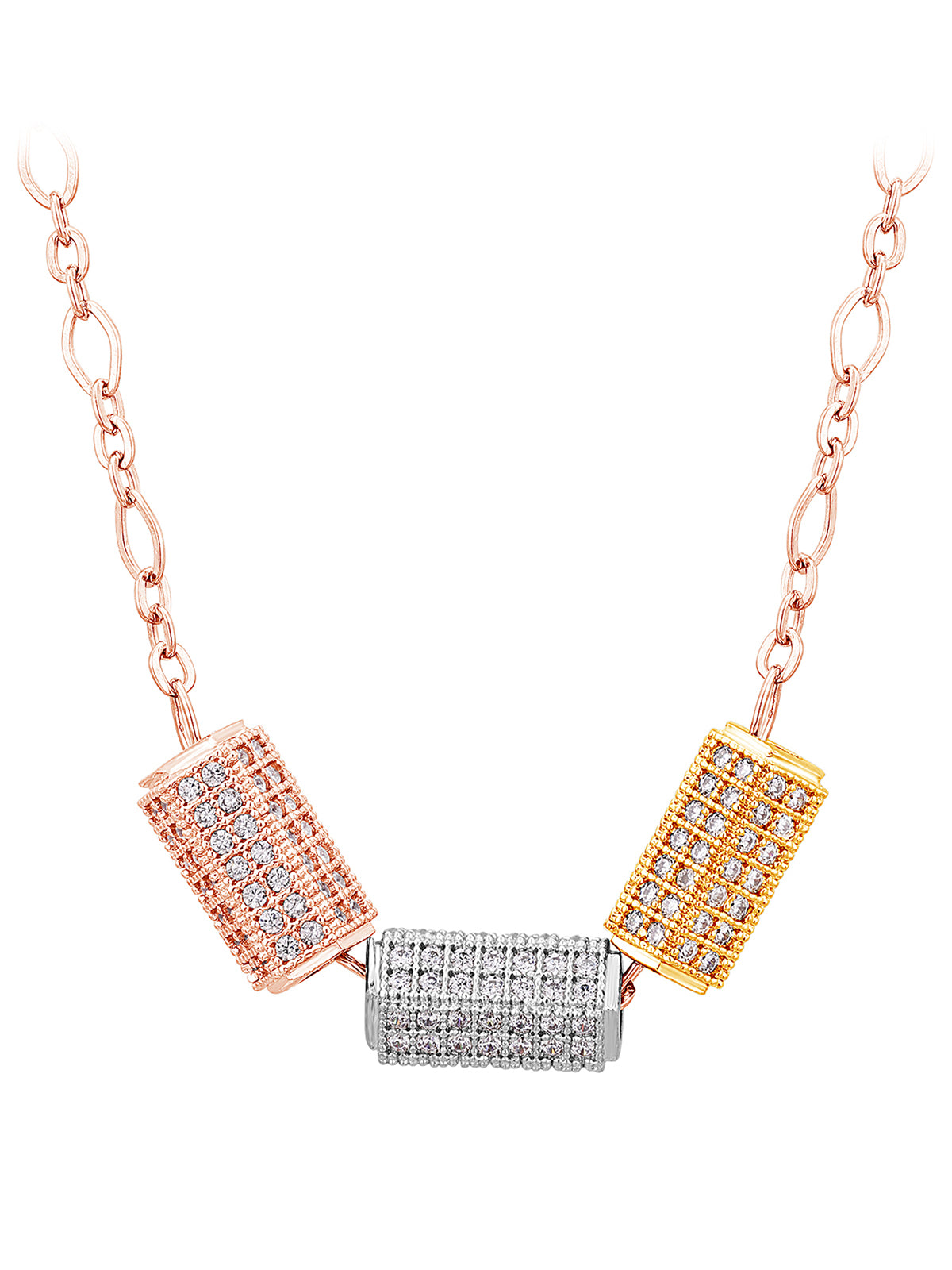 Pissara by Sukkhi Exclusive 925 Sterling Silver Cubic Zirconia Pendant With Chain For Women And Girls|with Authenticity Certificate, 925 Stamp & 6 Months Warranty P104613