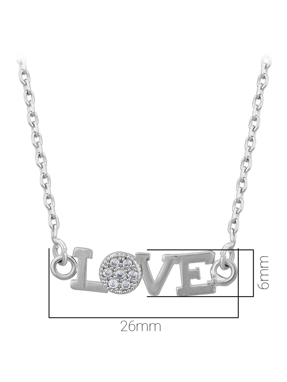 Pissara by Sukkhi Fabulous 925 Sterling Silver Cubic Zirconia Pendant With Chain For Women And Girls|with Authenticity Certificate, 925 Stamp & 6 Months Warranty P104614