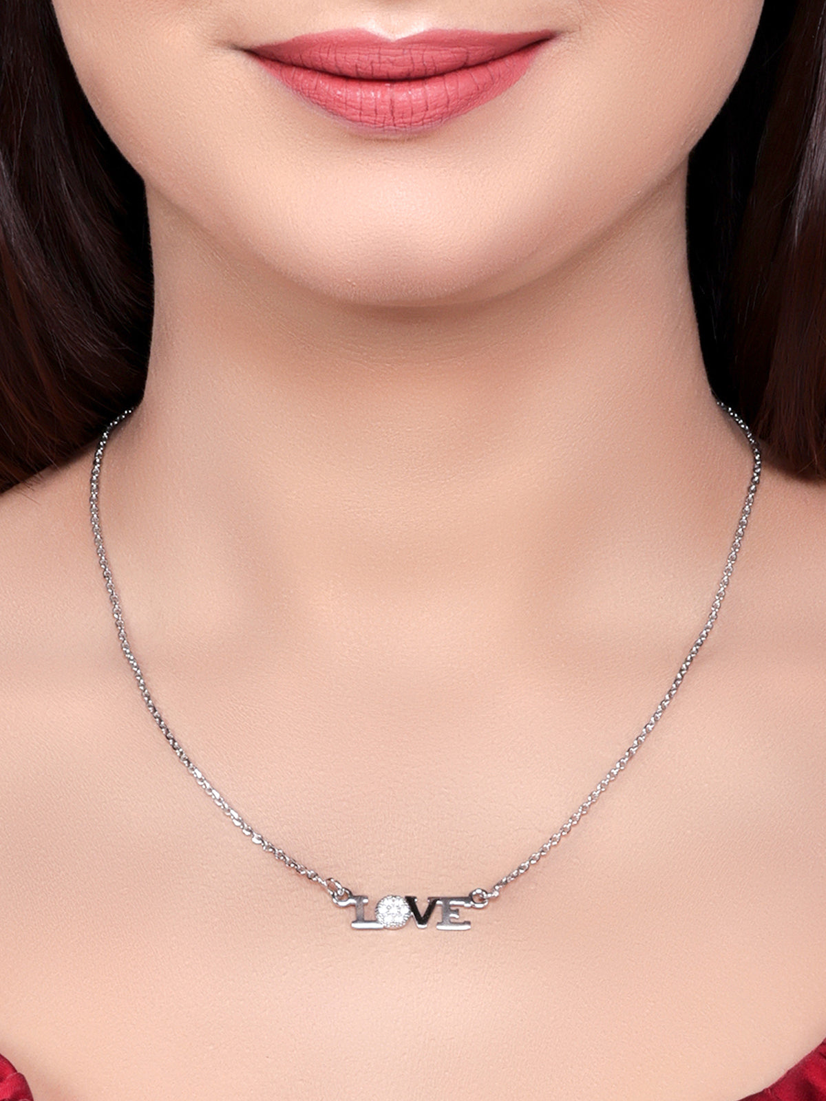 Pissara by Sukkhi Fabulous 925 Sterling Silver Cubic Zirconia Pendant With Chain For Women And Girls|with Authenticity Certificate, 925 Stamp & 6 Months Warranty P104614