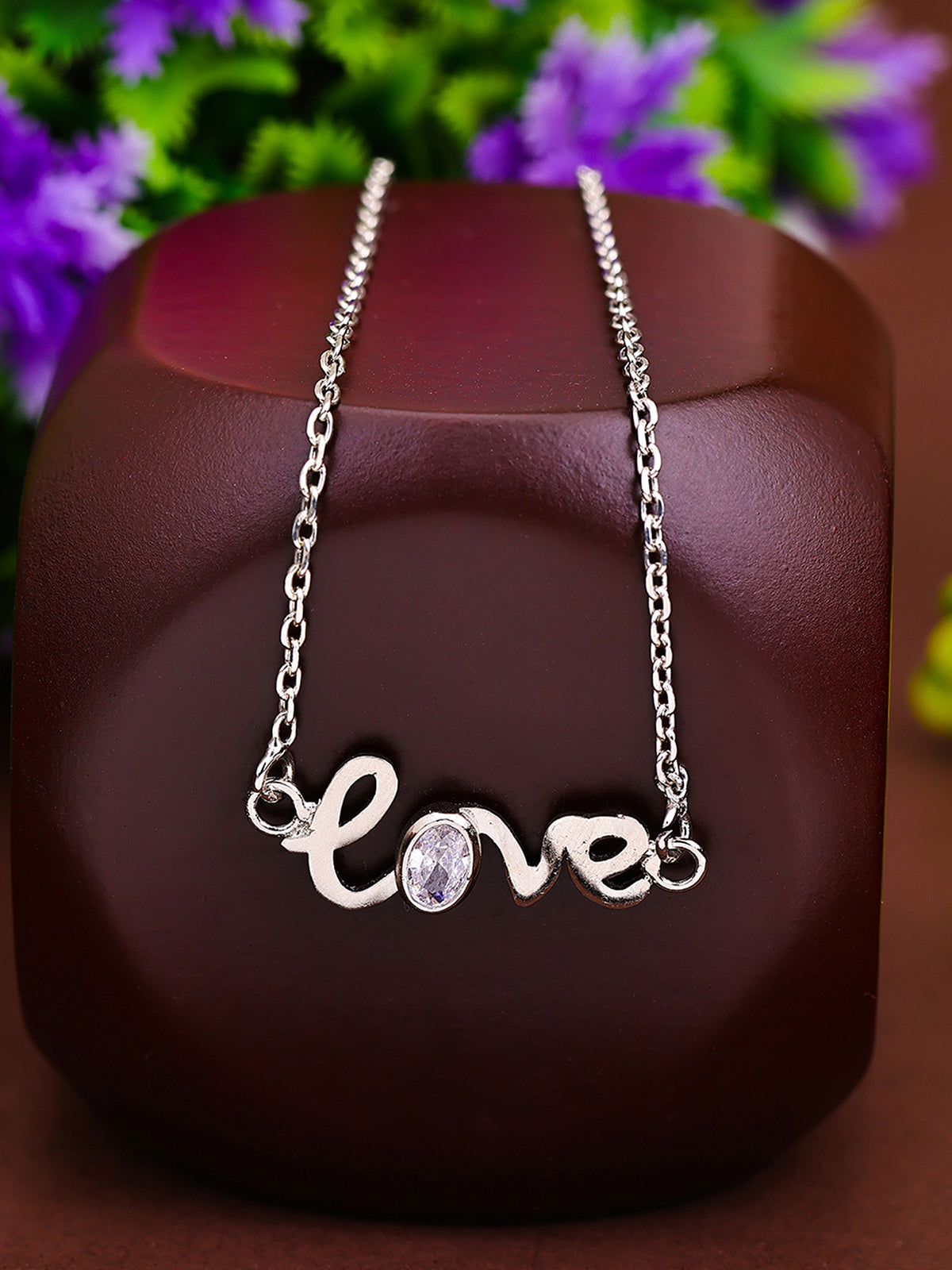 Pissara by Sukkhi Marvelous 925 Sterling Silver Cubic Zirconia Pendant With Chain For Women And Girls|with Authenticity Certificate, 925 Stamp & 6 Months Warranty P104615