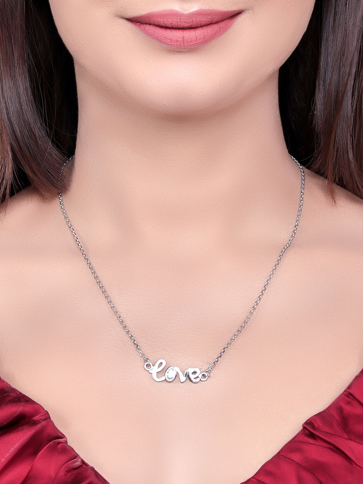 Pissara by Sukkhi Marvelous 925 Sterling Silver Cubic Zirconia Pendant With Chain For Women And Girls|with Authenticity Certificate, 925 Stamp & 6 Months Warranty P104615