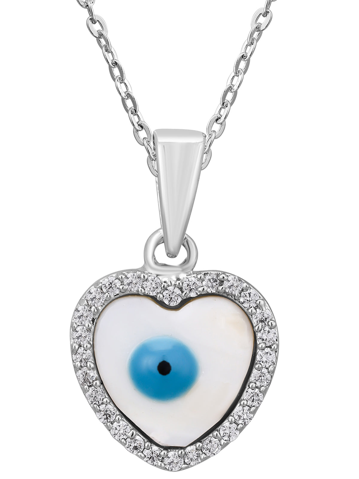 Pissara by Sukkhi Traditional 925 Sterling Silver Cubic Zirconia Pendant With Chain For Women And Girls|with Authenticity Certificate, 925 Stamp & 6 Months Warranty P104620