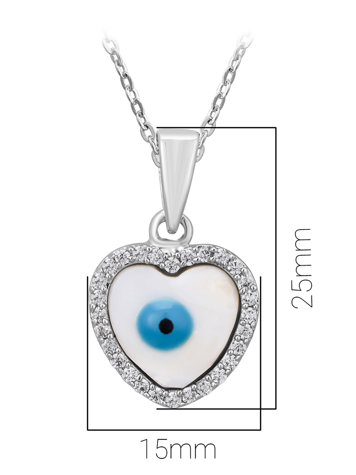 Pissara by Sukkhi Traditional 925 Sterling Silver Cubic Zirconia Pendant With Chain For Women And Girls|with Authenticity Certificate, 925 Stamp & 6 Months Warranty P104620