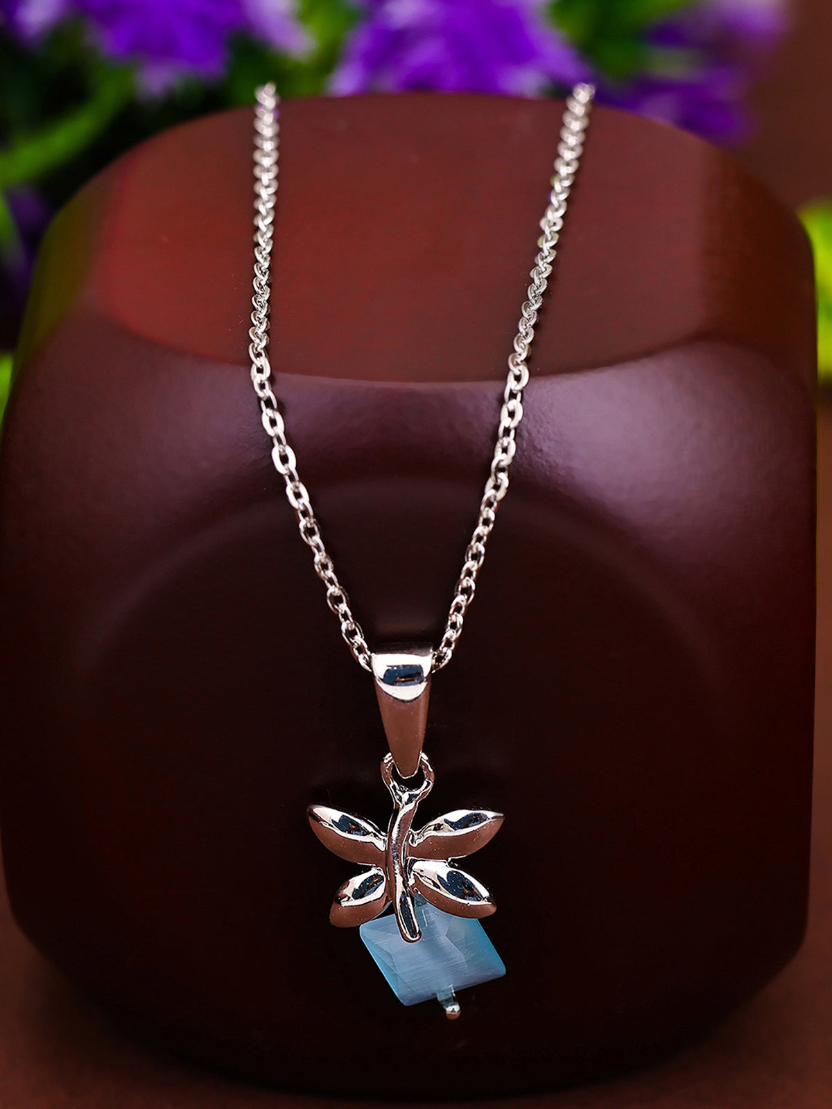 Pissara by Sukkhi Modern 925 Sterling Silver Pendant With Chain For Women And Girls|with Authenticity Certificate, 925 Stamp & 6 Months Warranty P104623