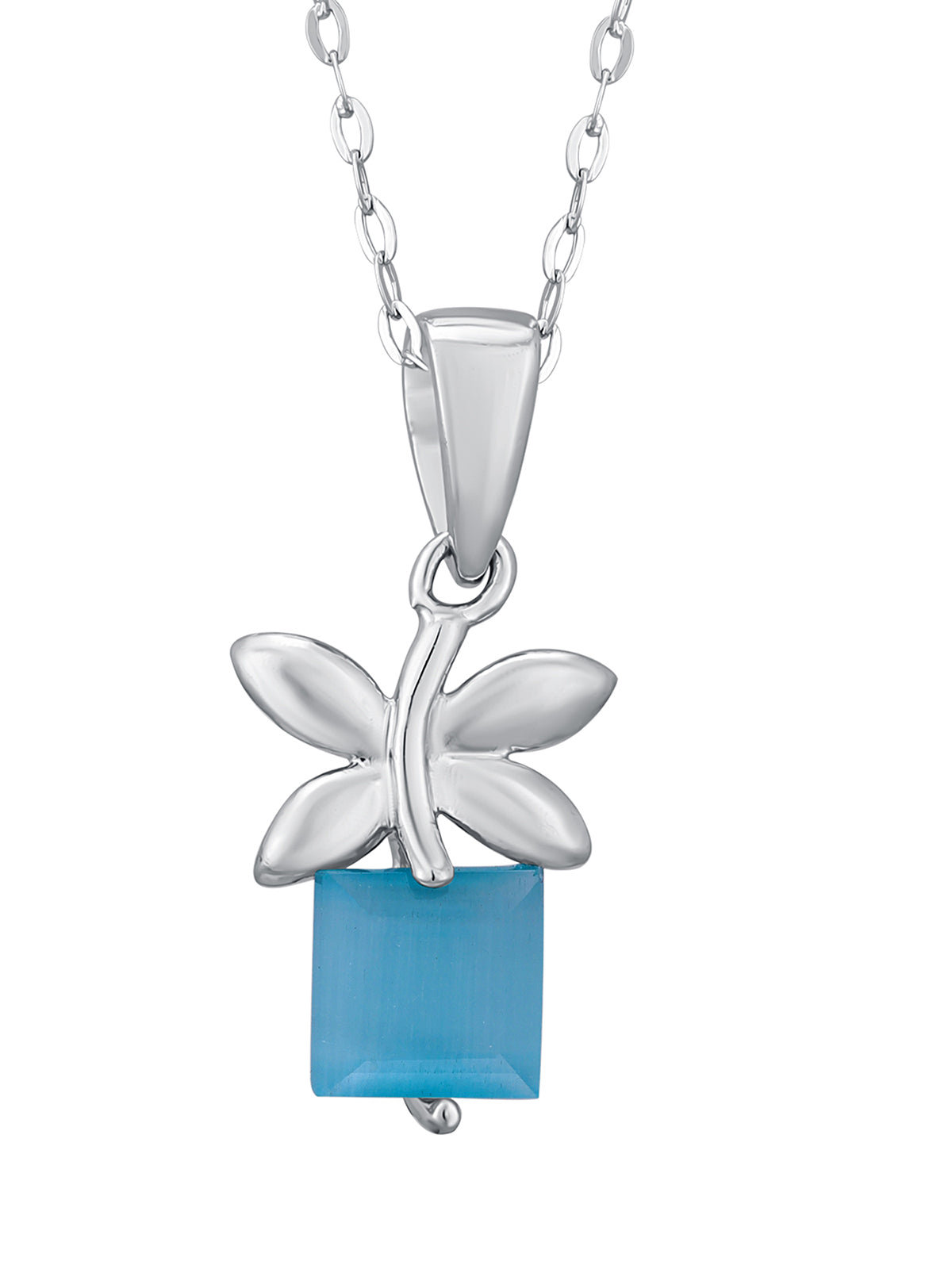 Pissara by Sukkhi Modern 925 Sterling Silver Pendant With Chain For Women And Girls|with Authenticity Certificate, 925 Stamp & 6 Months Warranty P104623