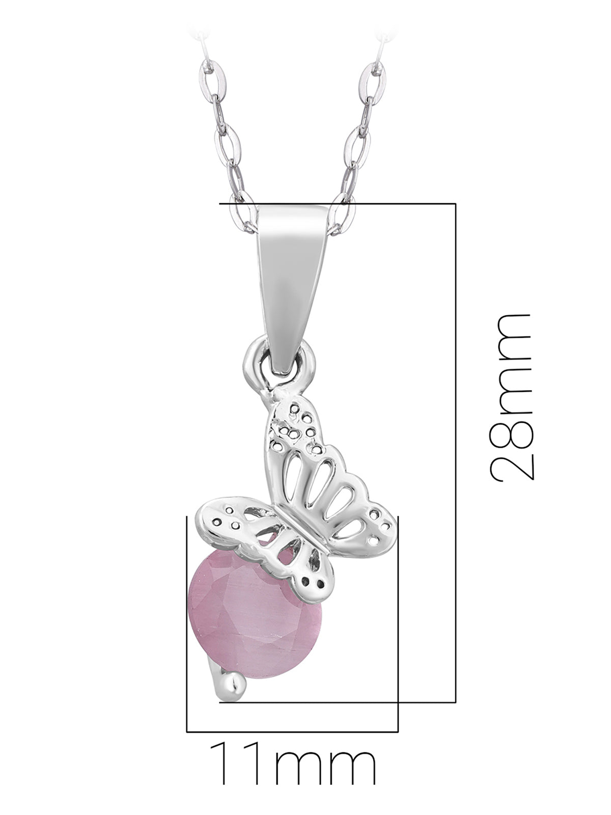 Pissara by Sukkhi Lavish 925 Sterling Silver Pendant With Chain For Women And Girls|with Authenticity Certificate, 925 Stamp & 6 Months Warranty P104625